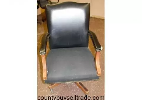 Leather & cloth Chair