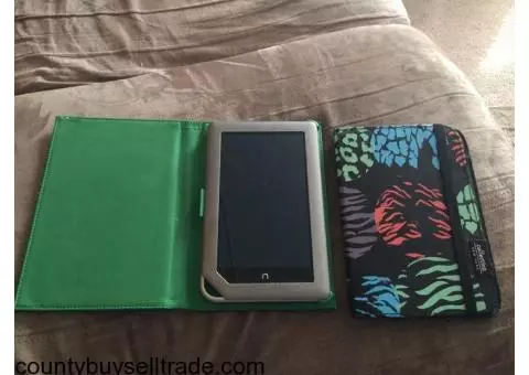 Nook tablet with 2 cases