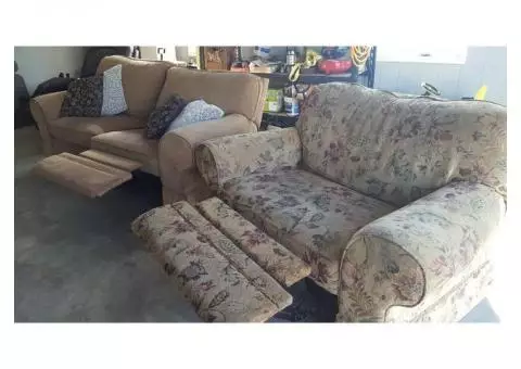 Sofa and 2 chair and a halves